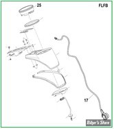  ECLATE A1 - PIECE N° 00 - ECLATE DES PIECES DE CONSOLE - SOFTAIL M8 FLFB 2018UP