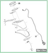  ECLATE A1 - PIECE N° 00 - ECLATE DES PIECES DE CONSOLE - SOFTAIL M8 FLSB 2018UP