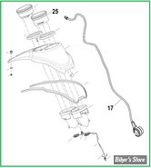  ECLATE A1 - PIECE N° 00 - ECLATE DES PIECES DE CONSOLE - SOFTAIL M8 FXLR/S 2018UP