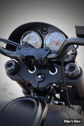 ECLATE A1 - PIECE N° 01 - DASH PANEL - SOFTAIL M8 - CULT WERK - LOW RIDER DASH COVER KIT - NOIR BRILLANT - HD-BRO124