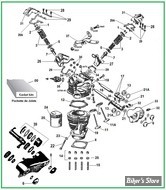  ECLATE G - PIECE N° 00 - ECLATE PIECES CYLINDRES ET CULASSE - KNUCKLEHEAD 36/47