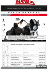 - TETE DE FOURCHE - SANTEE - ANARCHY SEMIFAIRING : KIT DE MONTAGE : SOFTAIL MILWAUKEE EIGHT 18-20 FXLR