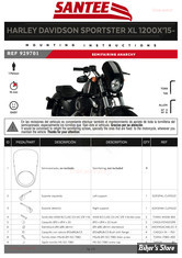 - TETE DE FOURCHE - SANTEE - ANARCHY SEMIFAIRING : KIT DE MONTAGE : SPORTSTER 16-20 XL1200X, 18 XL1200X ANX, 19-20 XL1200XS