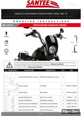 - TETE DE FOURCHE - SANTEE - ANARCHY SEMIFAIRING : KIT DE MONTAGE : DYNA 06 FXDBI, 07-17 FXDB, 14 FXDBB, 16 FXDBC