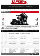 - TETE DE FOURCHE - SANTEE - DARK NIGHT SEMIFAIRING : KIT DE MONTAGE : SPORTSTER 16-20 XL1200X, 18 XL1200X ANX, 19-20 XL1200XS