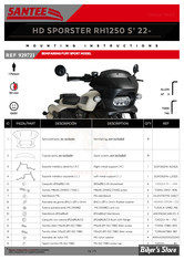 - TETE DE FOURCHE - SANTEE - FURY SEMIFAIRING : KIT DE MONTAGE : 21-24 Sportster S RH1250S