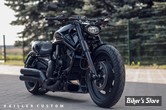 X - COUVRES TUBES DE FOURCHE - V-ROD 07/11 - 6 PIECES - KILLER KUSTOM - AGGRESSOR - LONGUEUR : 212 MM - NOIR BRILLANT - FC-VROD-07-11