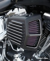 - FILTRE A AIR - K&N - STREET METAL - THE SHAKER AIR INTAKE SYSTEME - SOFTAIL 00/15 / FLT 02/07 & DYNA 99/17 - NOIR SATIN - RK-3950