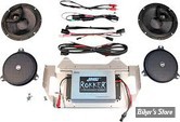 KIT AUDIO AVEC AMPLIFICATEUR - AVANT - TOURING 2014UP - 200 WATT - J&M CORPORATION - ROKKER - RPKT-200HC14