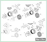  S&S - ECLATE A - PIECE N° 01 - ECLATE DES PIÈCES DE FILTRE A AIR S&S - STEALTH AIR CLEANER POUR CARBURATEURS S&S SUPER E/G