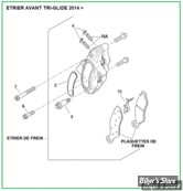  ECLATE G - PIECE N° 00 - ECLATE DES PIECES D'ETRIER DE FREIN AVANT TRI-GLIDE 2014UP