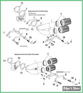  S&S - ECLATE A - PIECE N° 01 - ECLATE DES PIÈCES DE FILTRE A AIR S&S - Tuned Induction Air Cleaner Kit