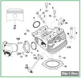  ECLATE G - PIECE N° 00 - ECLATE DES PIÈCES DE CULASSE S&S - SUPER STOCK S&S - BIGTWIN EVOLUTION 1984/1999