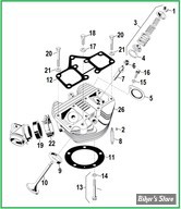  ECLATE G - PIECE N° 00 - ECLATE DES PIÈCES DE CULASSE S&S - SUPER STOCK S&S - SHOVELHEAD 1966/1984