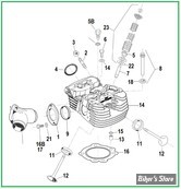  ECLATE G - PIECE N° 00 - ECLATE DES PIÈCES DE CULASSE S&S - SUPER STOCK S&S - TWINCAM 1999/2017