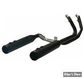 ECHAPPEMENT -  KHROME WERKS - 2-into-2 Dominator Exhaust System - TOURING MILWAUKEE EIGHT 17UP - NOIR / EMBOUTS : RACE - 200130