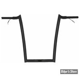 GUIDON PRE-CABLE - PAUL YAFFE BAGGER NATION - Pre-Wired Monkey Bar Handlebar 32mm - HAUTEUR : 40,60CM / 16" - NOIR - PYO:OEMPW-15L-16 B