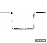 - GUIDON APEHANGER - GUIDON LA CHOPPERS - H-BAR TWIN ROUND - TOURING FLHT/FLHX 99UP - H-BAR TWIN ROUND -  HAUTEUR : 30.50 CM / 12" - CHROME - LA-7325-12C