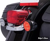 AV - 1 FONCTION - 1156 / SIMPLE FILAMENT INSERTS DE CLIGNOTANTS - CIRO 3D - FANG ® REAR RED OR AMBER LED TURN SIGNAL INSERTS WITH BEZEL - CORPS : NOIR / ECLAIRAGE : ROUGE - 45521