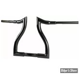 -  GUIDON LA CHOPPERS - HANDLEBAR HAMMERHEAD - 38MM / 1"1/2 - FLTRX 23UP - HAUTEUR : 30,50 CM / 12" - NOIR BRILLANT - LA-7328-12B