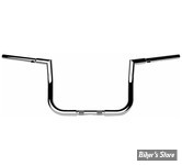 - GUIDON FAT LA CHOPPERS - Twin Peaks Touring Handlebar - 32MM / 1"1/4 - FLHX 2024UP / FLHXSE 23UP - HAUTEUR : 25,40 CM / 10" - CHROME - LA-7367-10