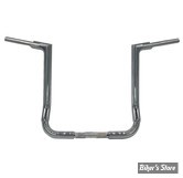 - GUIDON FAT BAGGERS EZ INSTALL - FLAT TOP 38MM / 1"1/2 - FLHX/SE 2023UP - HAUTEUR : 40 CM - CHROME - 645016