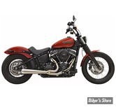 ECHAPPEMENT - BASSANI - SOFTAIL FLSL SLIM / FXFB FAT BOB / FXBB STREET BOB /  FXLR LOW RIDER -  2-into-1 Road Rage III Exhaust System - INOX - 1S72SSE