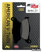 PLAQUETTES AVANT / ARRIERE - OEM 41300072 - SBS - STREET CARBON TECH - ORGANIC - 924H.CT