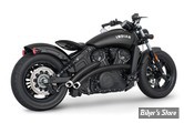 ECHAPPEMENT -  FREEDOM PERFORMANCE - INDIAN SCOUT - RADICAL RADIUS 2 EN 2 - SLASH-CUT - NOIR / EMBOUTS CHROME - IN00344