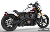 ECHAPPEMENT - FREEDOM PERFORMANCE - INDIAN SCOUT 2025UP - RADICAL RADIUS 2 EN 2 - NOIR / EMBOUTS : DROIT NOIR STAR SCULPTE - IN00632