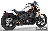 ECHAPPEMENT - FREEDOM PERFORMANCE - INDIAN SCOUT 2025UP - RADICAL RADIUS 2 EN 2 - NOIR / EMBOUTS : DROIT DORE STAR - IN00644