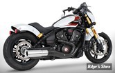 SILENCIEUX -  FREEDOM PERFORMANCE - INDIAN SCOUT 2025UP - INDIAN SCOUT 4" SLIP-ONS - CORPS : CHROME / EMBOUT SOLID : CHROME STRAIGHT - IN00585