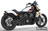 ECHAPPEMENT - FREEDOM PERFORMANCE - INDIAN SCOUT 2025UP - RADICAL RADIUS 2 EN 2 - NOIR / EMBOUTS : SLASH CUT NOIR - IN00627