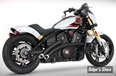 ECHAPPEMENT - FREEDOM PERFORMANCE - INDIAN SCOUT 2025UP - RADICAL RADIUS 2 EN 2 - NOIR / EMBOUTS : SLASH CUT CHROME - IN00636