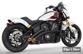 ECHAPPEMENT - FREEDOM PERFORMANCE - INDIAN SCOUT 2025UP - RADICAL RADIUS 2 EN 2 - NOIR / EMBOUTS : SLASH CUT DORE - IN00640