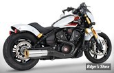 SILENCIEUX -  FREEDOM PERFORMANCE - INDIAN SCOUT 2025UP - INDIAN SCOUT 4" SLIP-ONS - CORPS : CHROME / EMBOUT SCULPTED  : GOLD STRAIGHT - IN00588