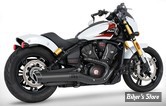 SILENCIEUX -  FREEDOM PERFORMANCE - INDIAN SCOUT 2025UP - INDIAN SCOUT 4" SLIP-ONS - CORPS : NOIR / EMBOUT SCULPTED : NOIR LIBERTY - IN00560