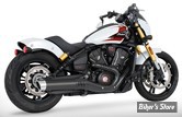 SILENCIEUX -  FREEDOM PERFORMANCE - INDIAN SCOUT 2025UP - INDIAN SCOUT 4" SLIP-ONS - CORPS : NOIR / EMBOUT SOLID : CHROME LIBERTY - IN00566