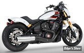 SILENCIEUX -  FREEDOM PERFORMANCE - INDIAN SCOUT 2025UP - INDIAN SCOUT 4" SLIP-ONS - CORPS : CHROME / EMBOUT SOLID : CHROME COMBAT - IN00595