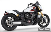 SILENCIEUX -  FREEDOM PERFORMANCE - INDIAN SCOUT 2025UP - INDIAN SCOUT 4" SLIP-ONS - CORPS : CHROME / EMBOUT SCLUPTED  : NOIR EAGLE - IN00558