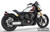 SILENCIEUX -  FREEDOM PERFORMANCE - INDIAN SCOUT 2025UP - INDIAN SCOUT 4" SLIP-ONS - CORPS : CHROME / EMBOUT SOLID  : NOIR EAGLE - IN00576