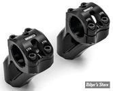 POUR GUIDON DE Ø 28,60 MM - RISERS - ROLAND SANDS DESIGN - TWO PIECE Sector Pullback Riser System - HAUTEUR : 7.60 CM / 3" - NOIR