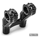 POUR GUIDON DE Ø 28,60 MM - RISERS - ROLAND SANDS DESIGN - TWO PIECE Sector Pullback Riser System - HAUTEUR :12.70 CM / 5" - NOIR