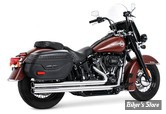 -  ECHAPPEMENT THORCAT / FREEDOM PERFORMANCE - SOFTAIL 87/99 - INDEPENDENCE LG - CHROME / EMBOUTS : NOIR SCUPLTÉ - HOMOLOGUÉ ECE