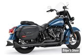 -  ECHAPPEMENT THORCAT / FREEDOM PERFORMANCE - SOFTAIL MILWAUKEE EIGHT 107CI 2018/2020 - SHARKTAIL TRUE DUALS - LONGUEUR : 33" - NOIR - HOMOLOGUÉ ECE