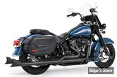 -  ECHAPPEMENT THORCAT / FREEDOM PERFORMANCE - SOFTAIL MILWAUKEE EIGHT 107CI 2018/2020 - SHARKTAIL TRUE DUALS - LONGUEUR : 36" - NOIR - HOMOLOGUÉ ECE