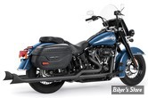 -  ECHAPPEMENT THORCAT / FREEDOM PERFORMANCE - SOFTAIL MILWAUKEE EIGHT 107CI 2018/2020 - SHARKTAIL TRUE DUALS - LONGUEUR : 39" - NOIR - HOMOLOGUÉ ECE