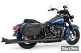 -  ECHAPPEMENT THORCAT / FREEDOM PERFORMANCE - SOFTAIL MILWAUKEE EIGHT 107CI 2018/2020 - SHARKTAIL TRUE DUALS - LONGUEUR : 42" - NOIR - HOMOLOGUÉ ECE