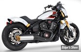 SILENCIEUX -  FREEDOM PERFORMANCE - INDIAN SCOUT 2025UP - INDIAN SCOUT 4" SLIP-ONS - CORPS : CHROME / EMBOUT SOLID : GOLD RACING - IN00570