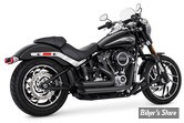 -  ECHAPPEMENT THORCAT / FREEDOM PERFORMANCE - SOFTAIL MILWAUKEE EIGHT 107CI 2018/2020 - AMENDMENT SIDE SLASH - NOIR - HOMOLOGUÉ ECE